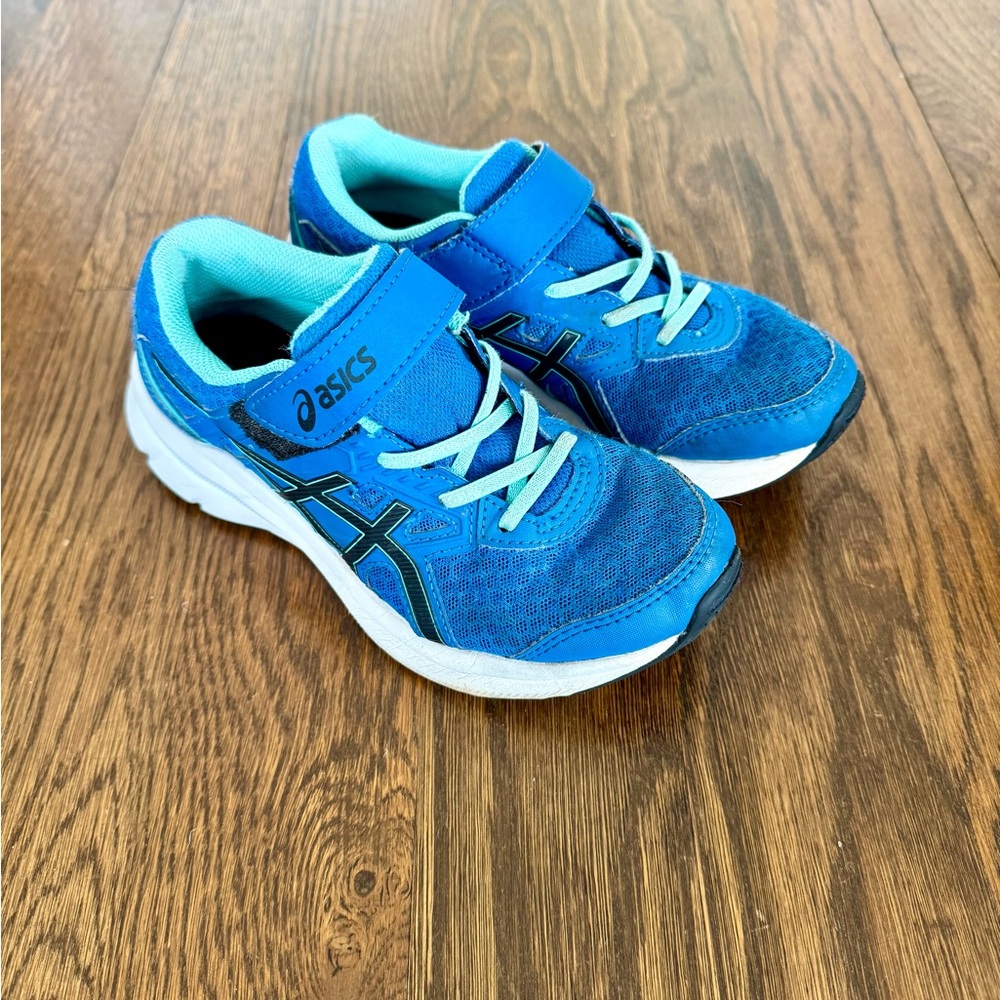 2.5 Little Kids Asics Blue and Teal Sneakers